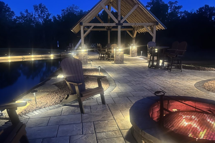 professional landscape lighting installation in zanesville